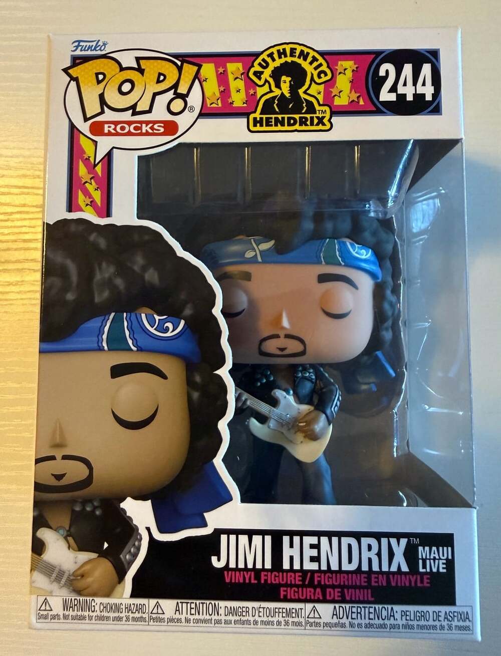 Funko Pop! Rocks Jimi Hendrix Maui Live 244 Vinyl Figure
